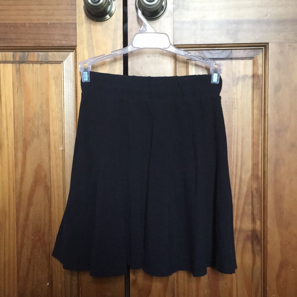 Charlotte Russe Black Skater Skirt